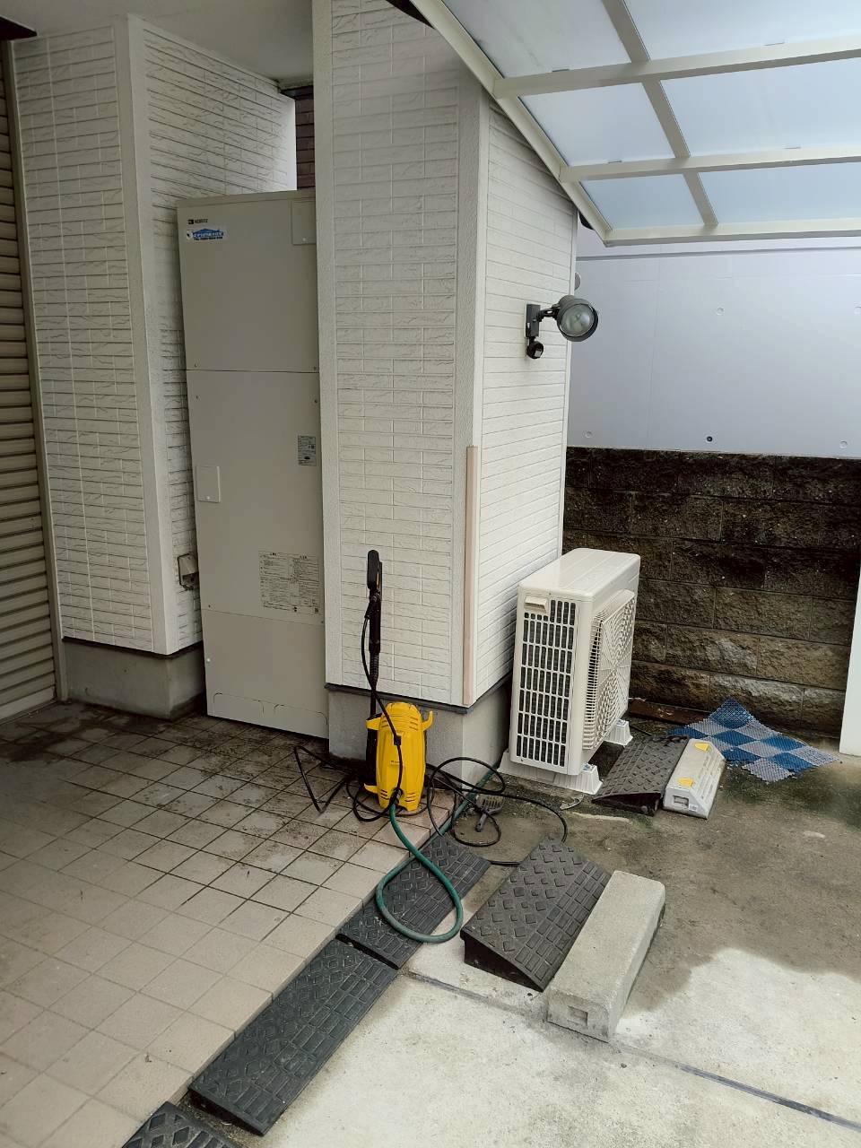 兵庫県明石市Kエコキュートの施工事例工事後写真