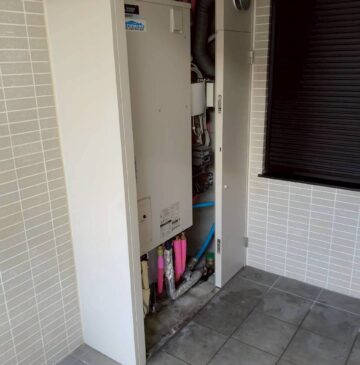 兵庫県西宮市Kエコキュートの施工事例工事後写真