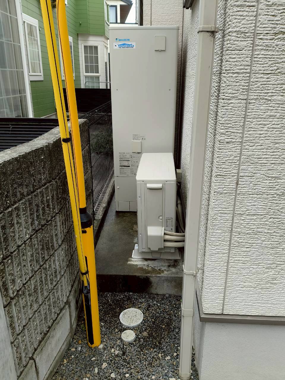 兵庫県加古川市Mエコキュートの施工事例工事後写真