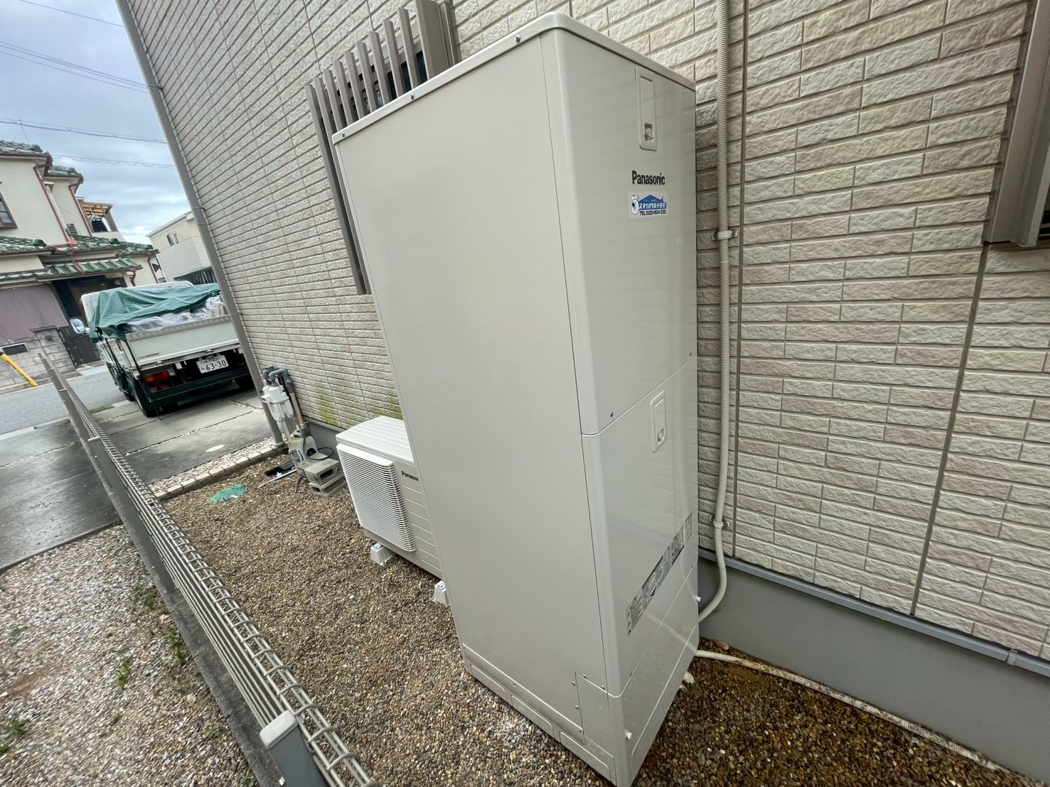 兵庫県明石市Hエコキュートの施工事例工事後写真