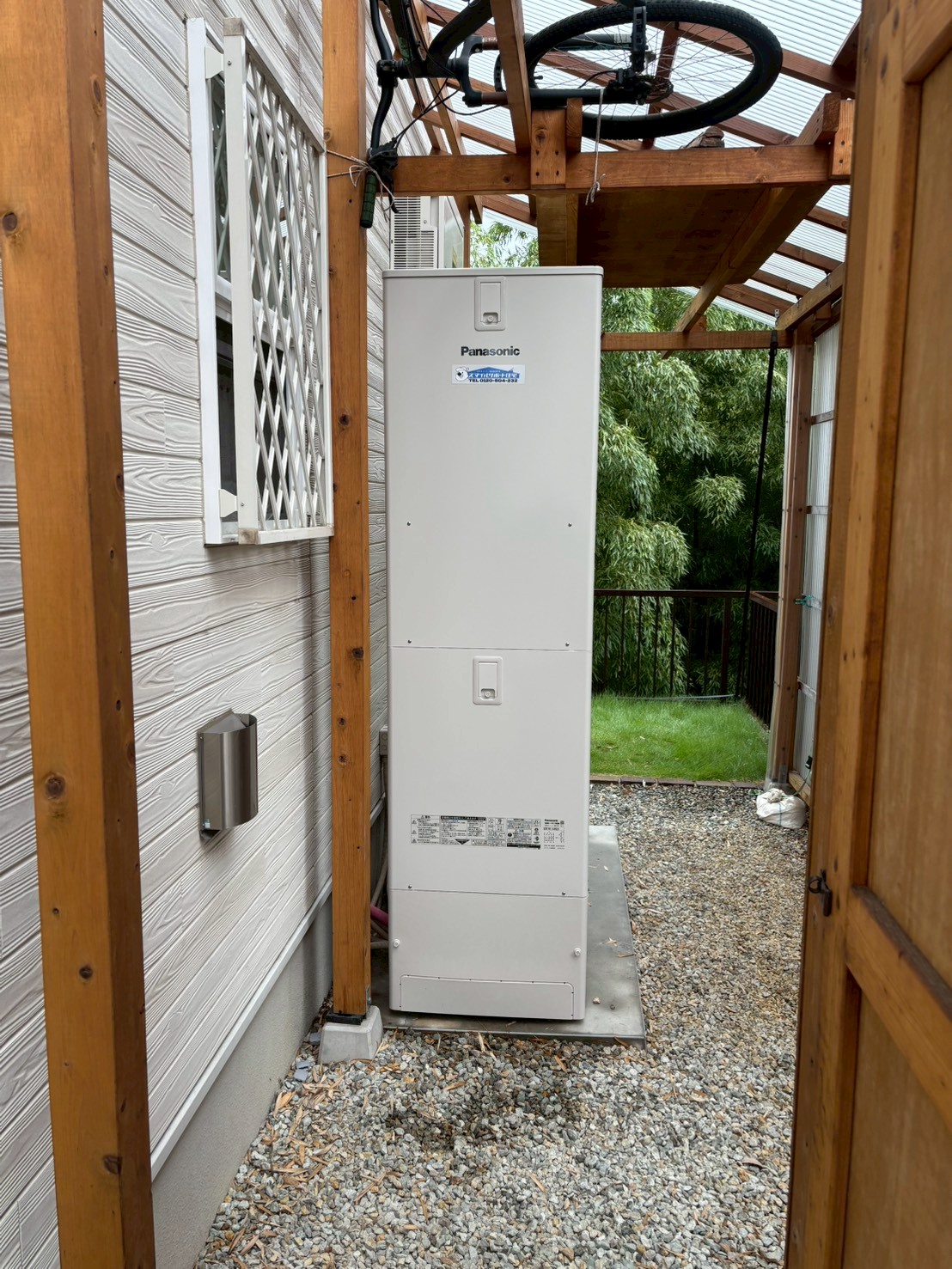 兵庫県明石市Yエコキュートの施工事例工事後写真