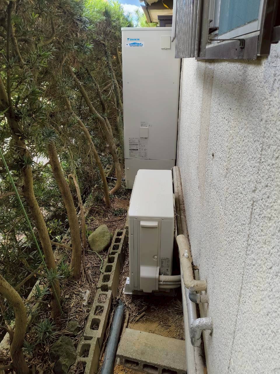 兵庫県加古川市Eエコキュートの施工事例工事後写真