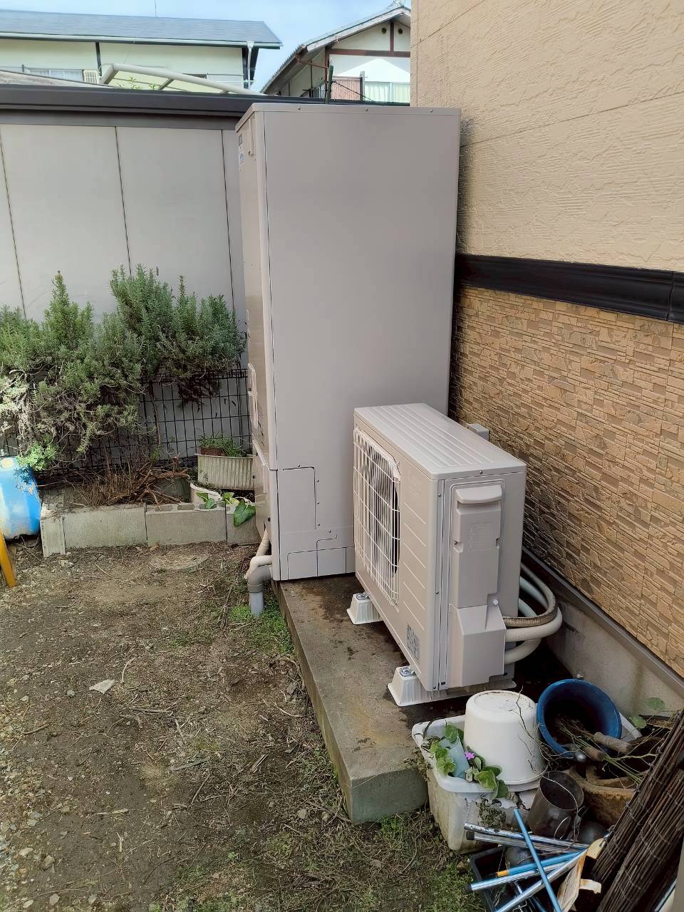 兵庫県加古川市Yエコキュートの施工事例工事後写真