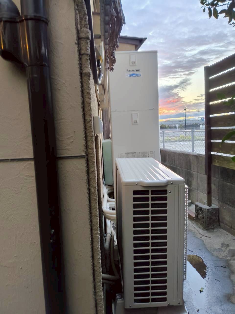 兵庫県明石市Mエコキュートの施工事例工事後写真