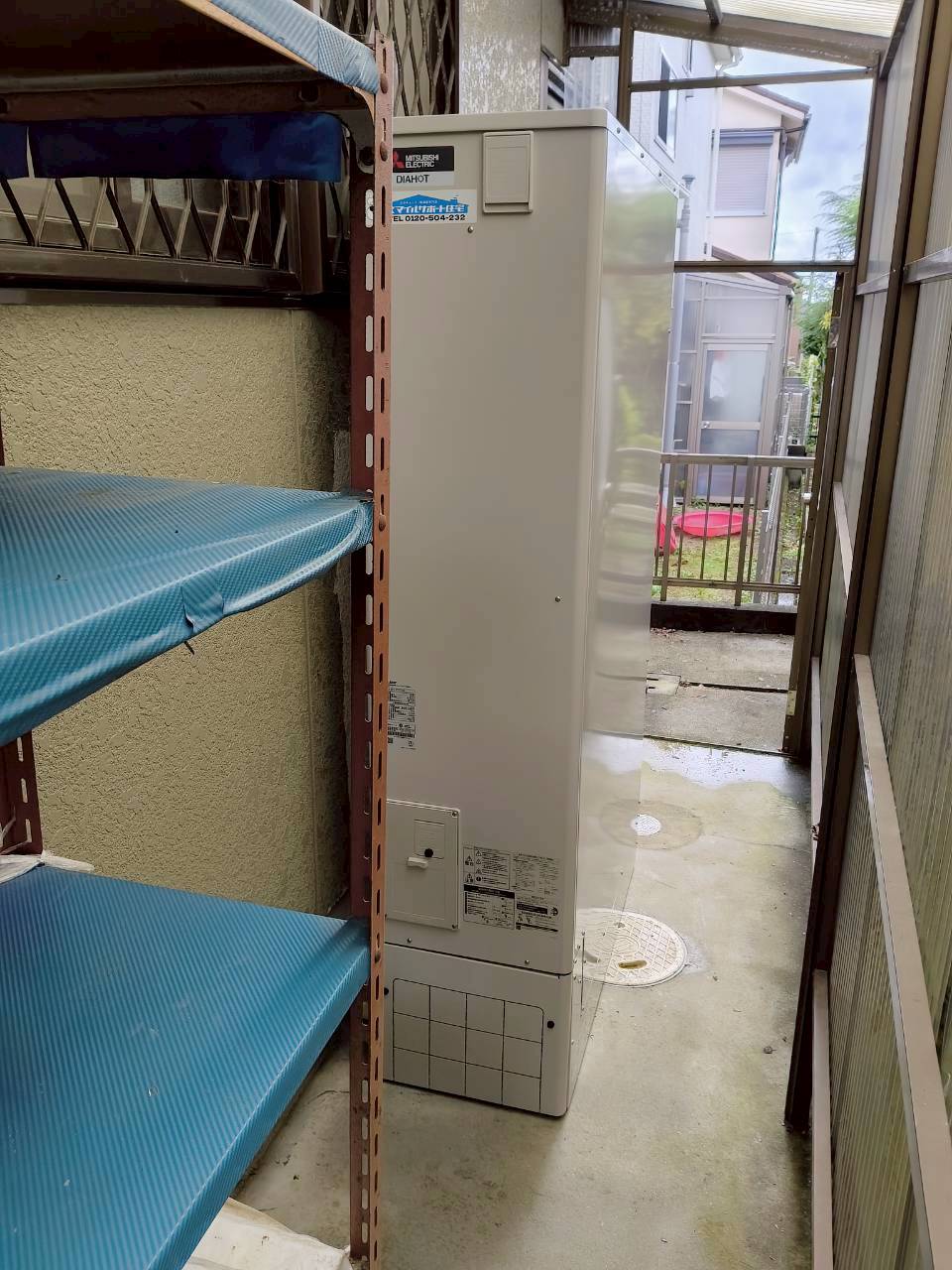 神戸市北区Iエコキュートの施工事例工事後写真