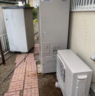 神戸市北区Tエコキュートの施工事例工事後写真