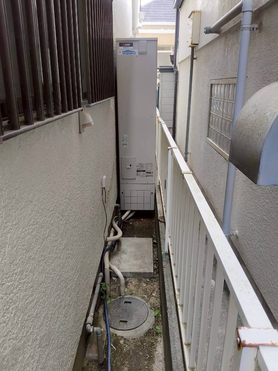 兵庫県西宮市Nエコキュートの施工事例工事後写真