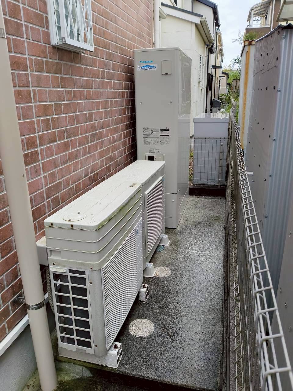 神戸市西区Kエコキュートの施工事例工事後写真