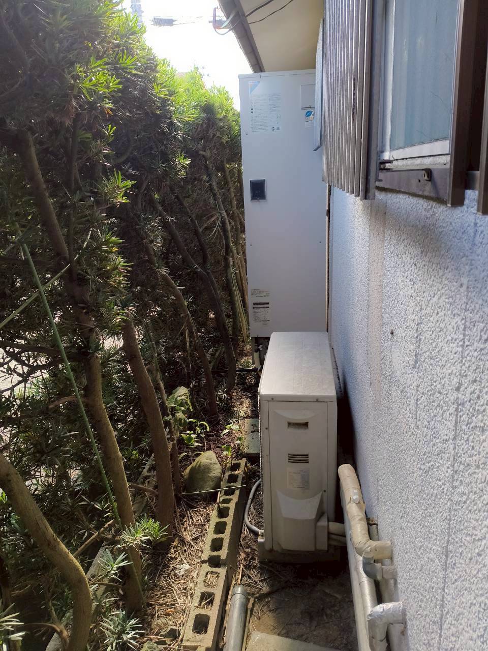 兵庫県加古川市Eエコキュートの施工事例工事前写真