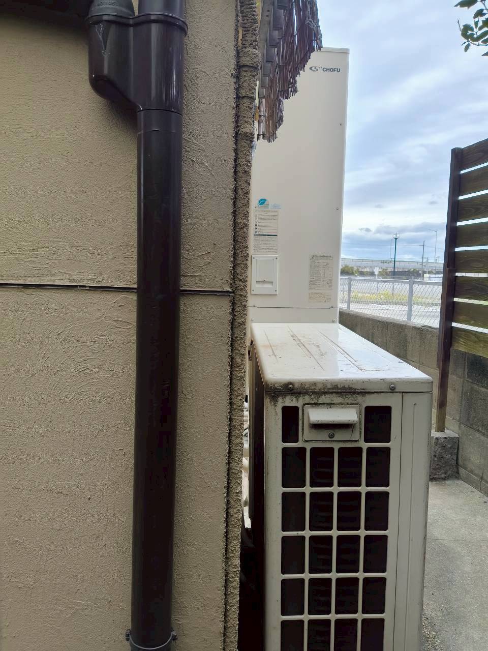 兵庫県明石市Mエコキュートの施工事例工事前写真