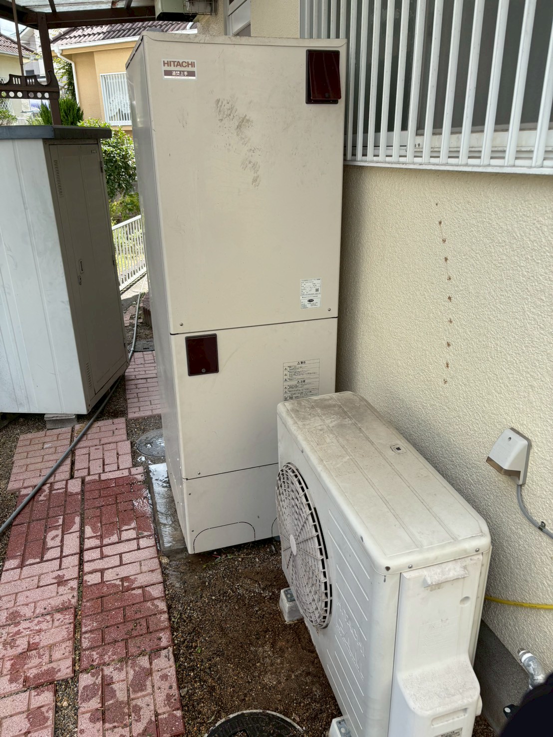 神戸市北区Tエコキュートの施工事例工事前写真