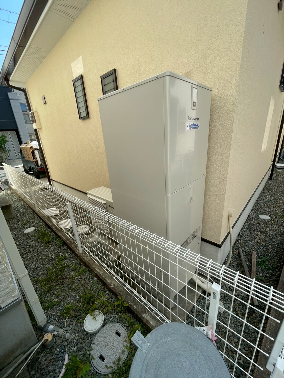 兵庫県明石市Kエコキュートの施工事例工事後写真