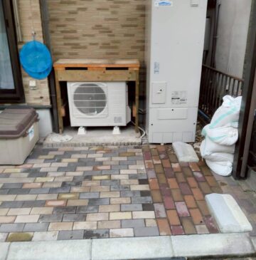 兵庫県加古川市Kエコキュートの施工事例工事後写真