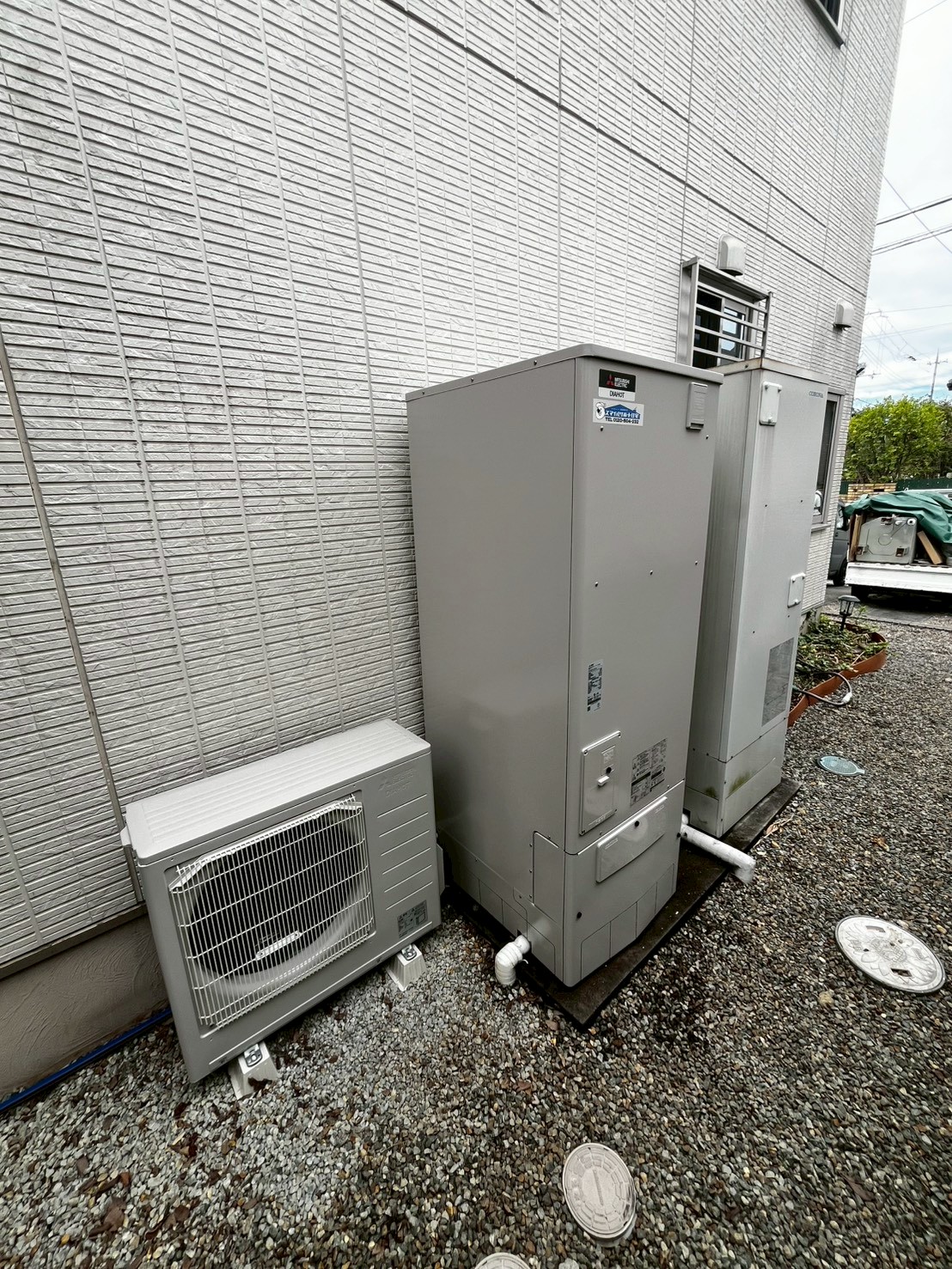 神戸市西区Nエコキュートの施工事例工事後写真