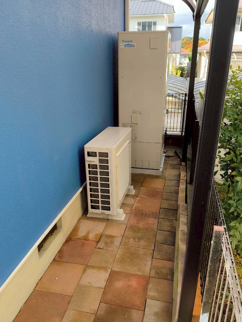 神戸市北区Kエコキュートの施工事例工事後写真