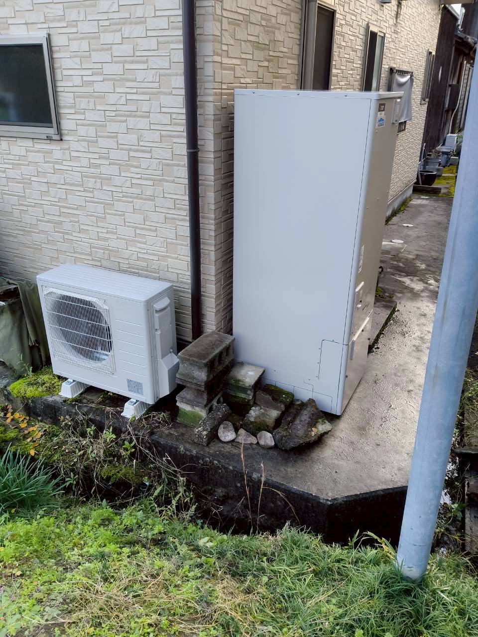 兵庫県三木市Hエコキュートの施工事例工事後写真