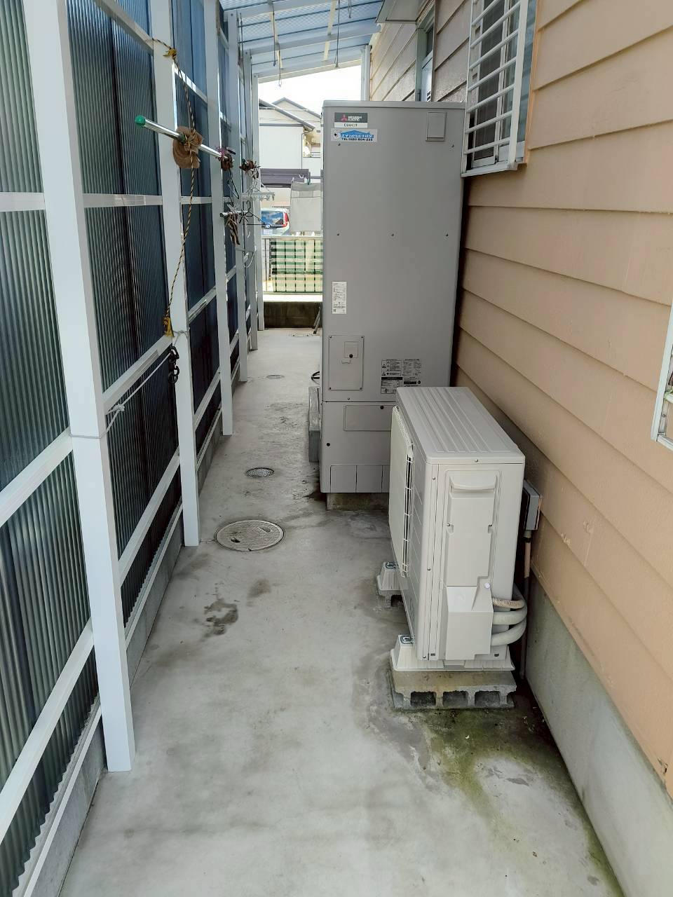 兵庫県姫路市Mエコキュートの施工事例工事後写真