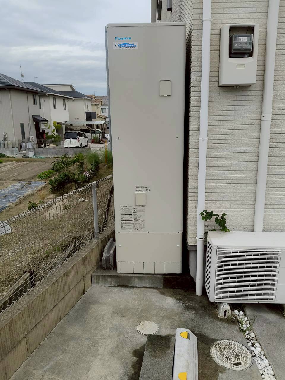 兵庫県明石市Oエコキュートの施工事例工事後写真