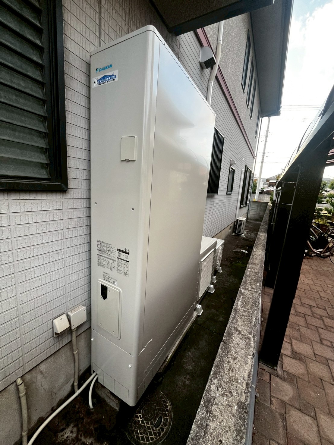 兵庫県姫路市Oエコキュートの施工事例工事後写真