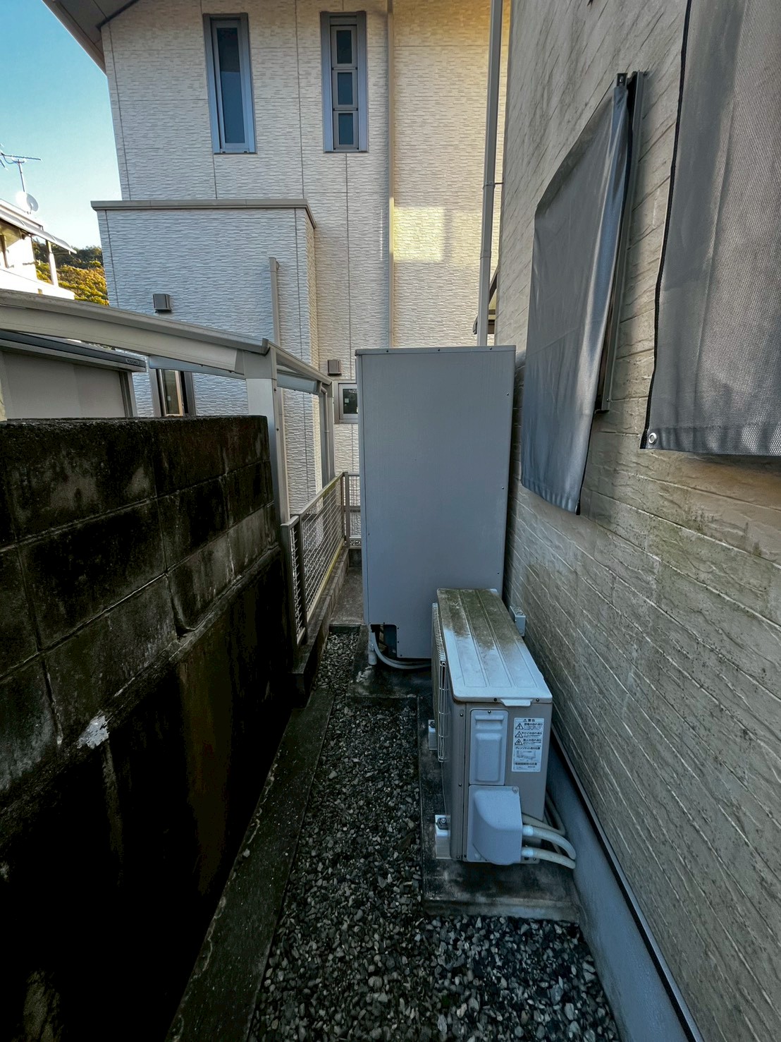 兵庫県姫路市Iエコキュートの施工事例工事前写真