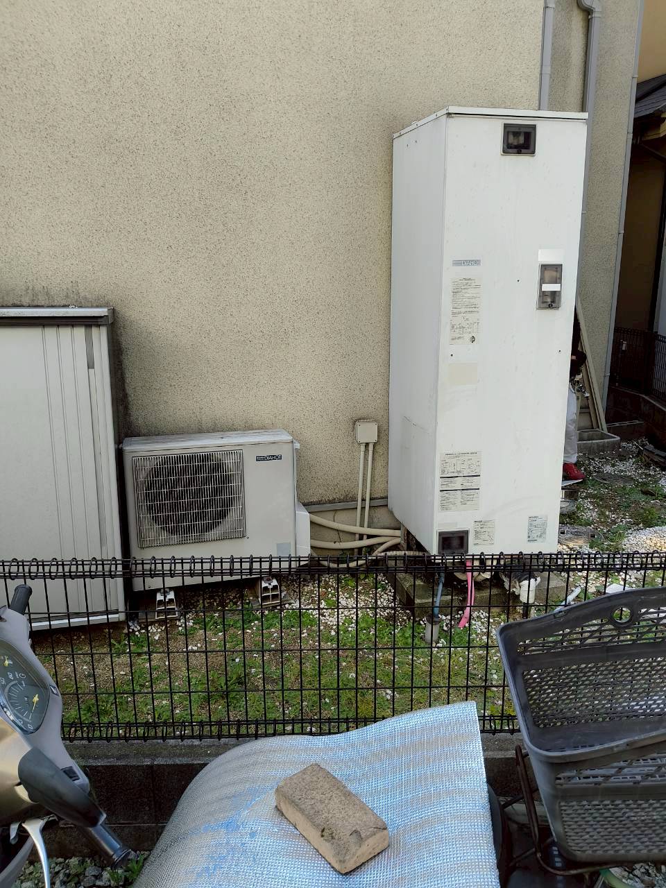 兵庫県加古川市Oエコキュートの施工事例工事前写真