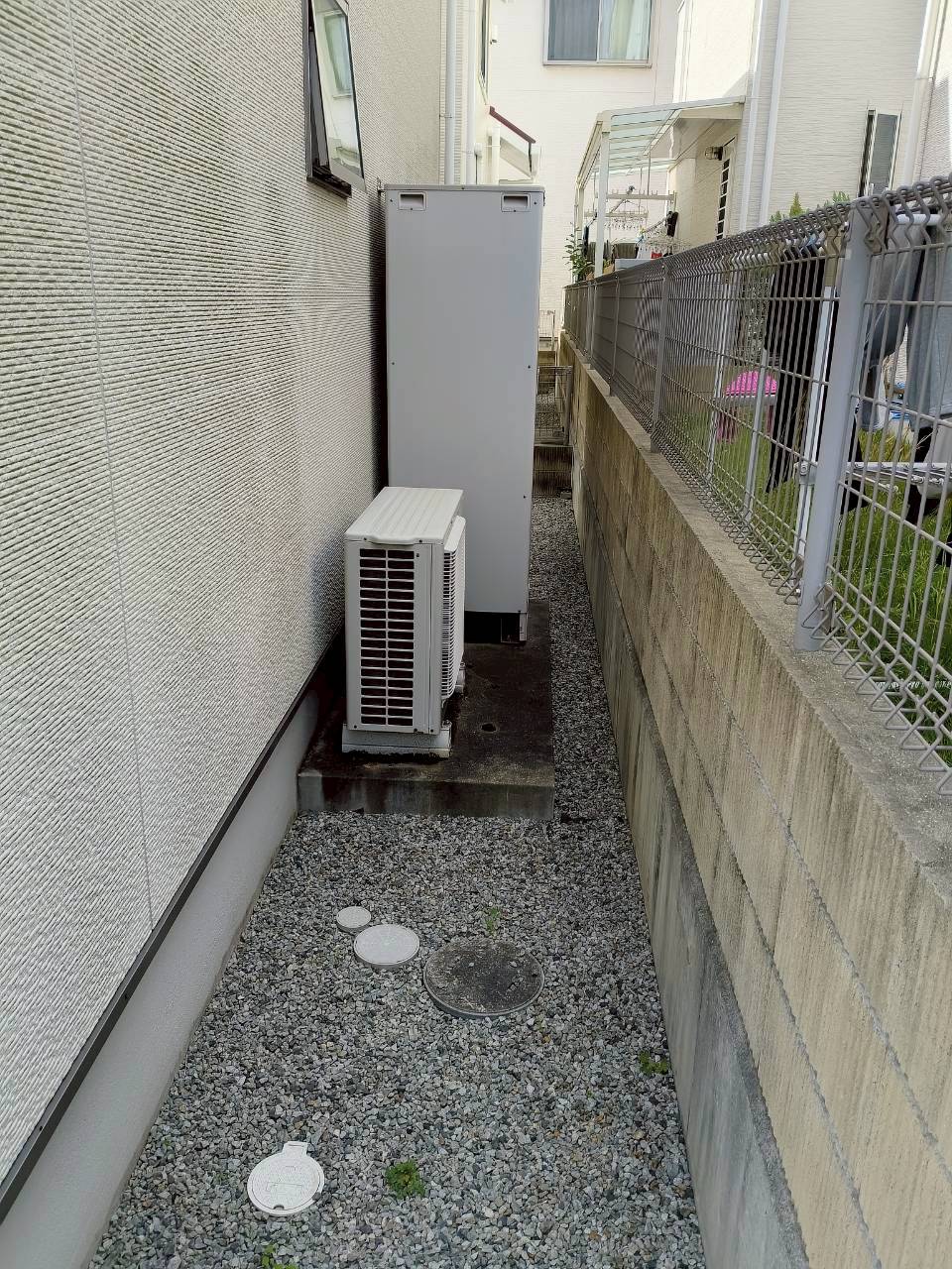 兵庫県明石市Aエコキュートの施工事例工事前写真