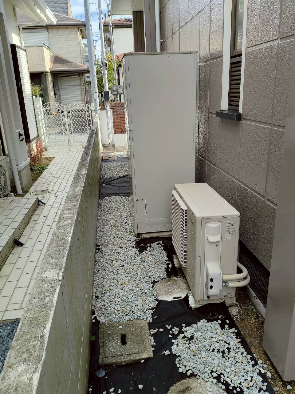 兵庫県加古川市Yエコキュートの施工事例工事前写真