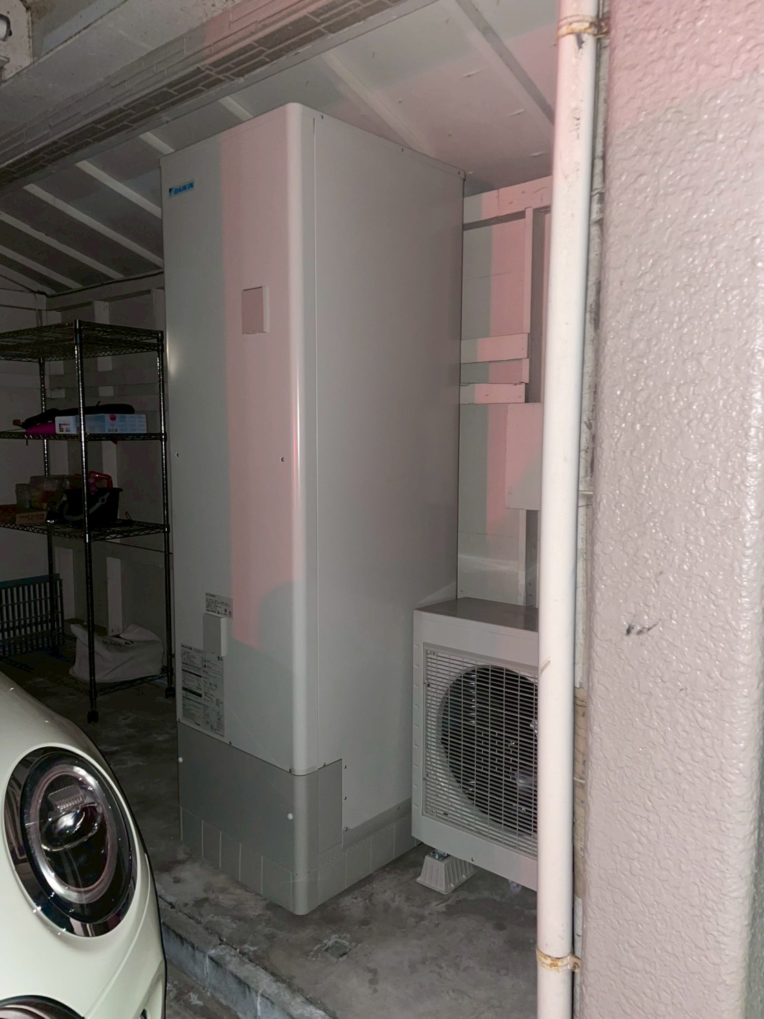 神戸市東灘区Mエコキュートの施工事例工事後写真