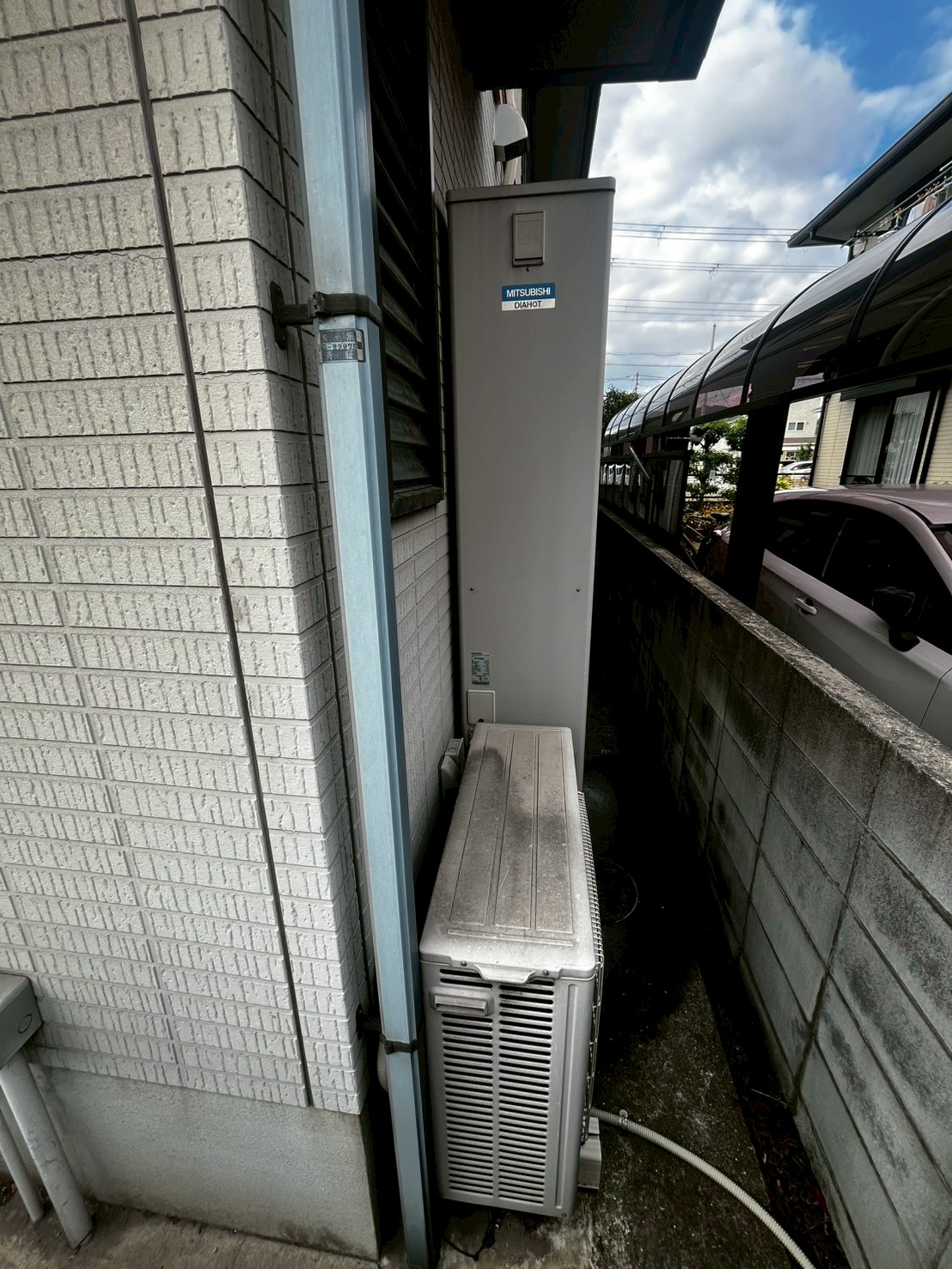 兵庫県姫路市Oエコキュートの施工事例工事前写真