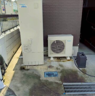 兵庫県尼崎市Kエコキュートの施工事例工事後写真