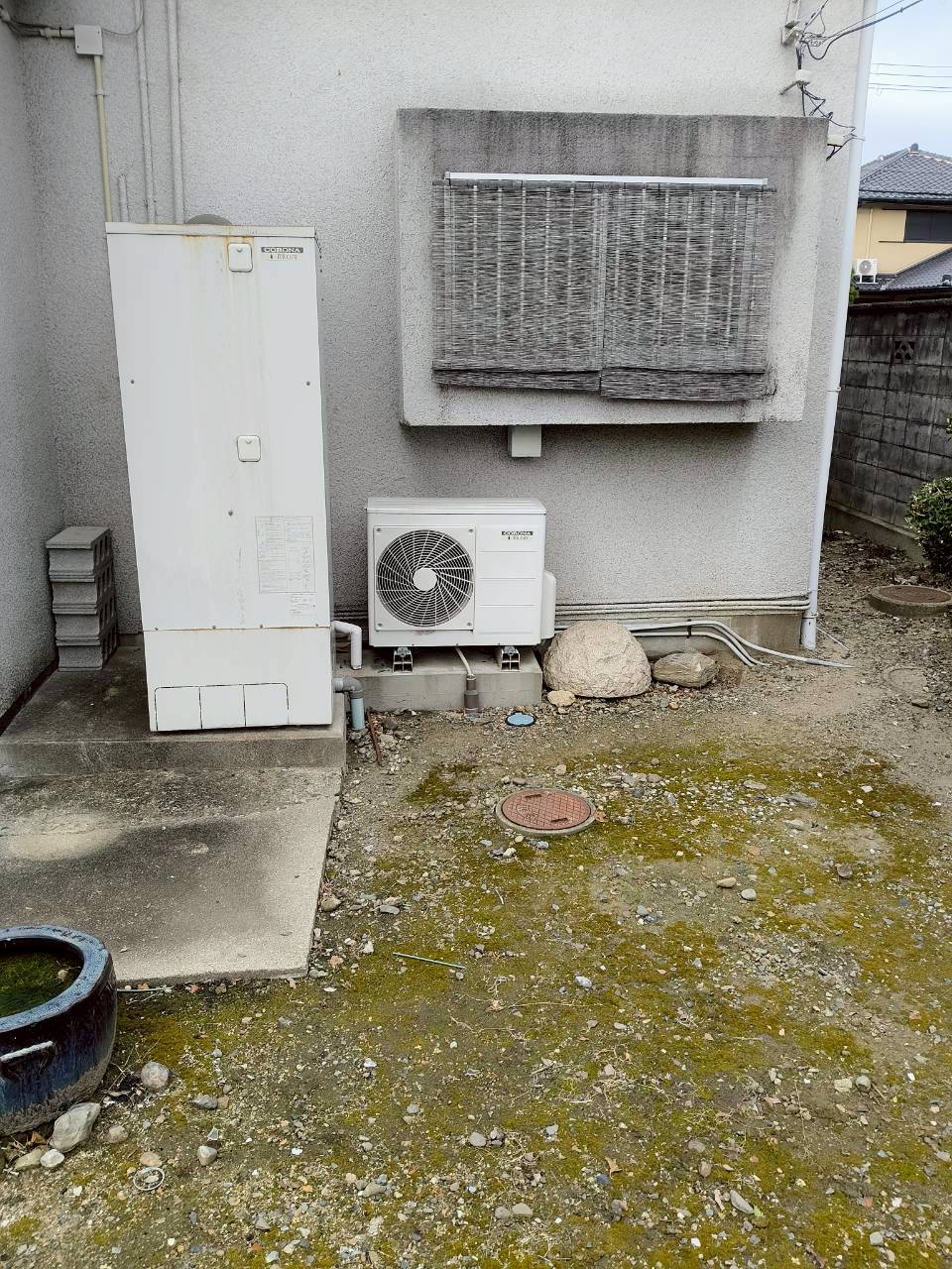 兵庫県加西市Hエコキュートの施工事例工事前写真