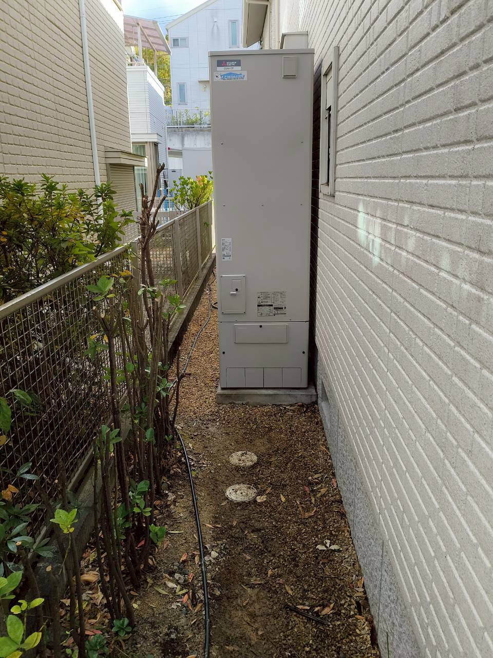 神戸市北区Tエコキュートの施工事例工事後写真