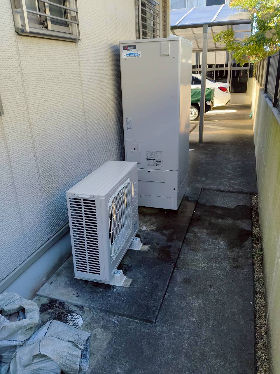 兵庫県三木市Nエコキュートの施工事例工事後写真