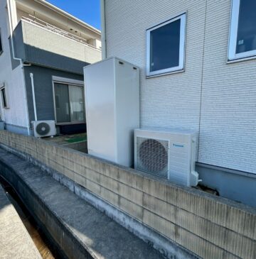 兵庫県明石市Yエコキュートの施工事例工事後写真