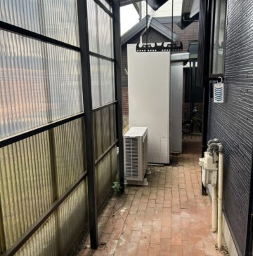 兵庫県明石市Wエコキュートの施工事例工事後写真