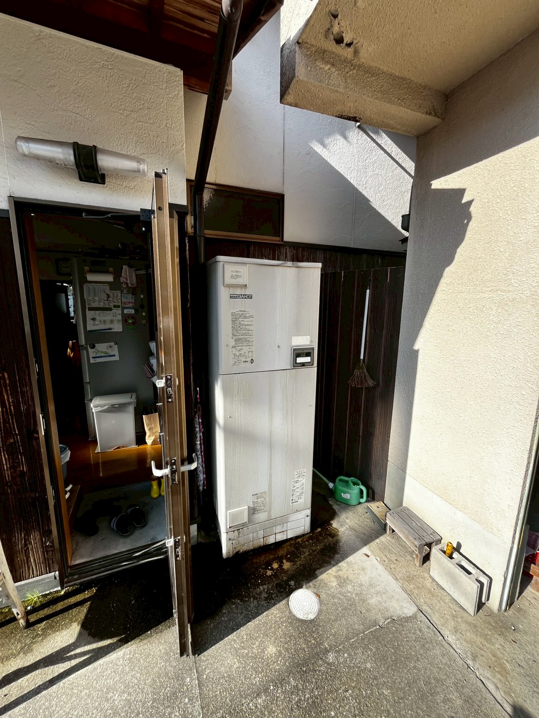 兵庫県赤穂郡上郡町Mエコキュートの施工事例工事前写真