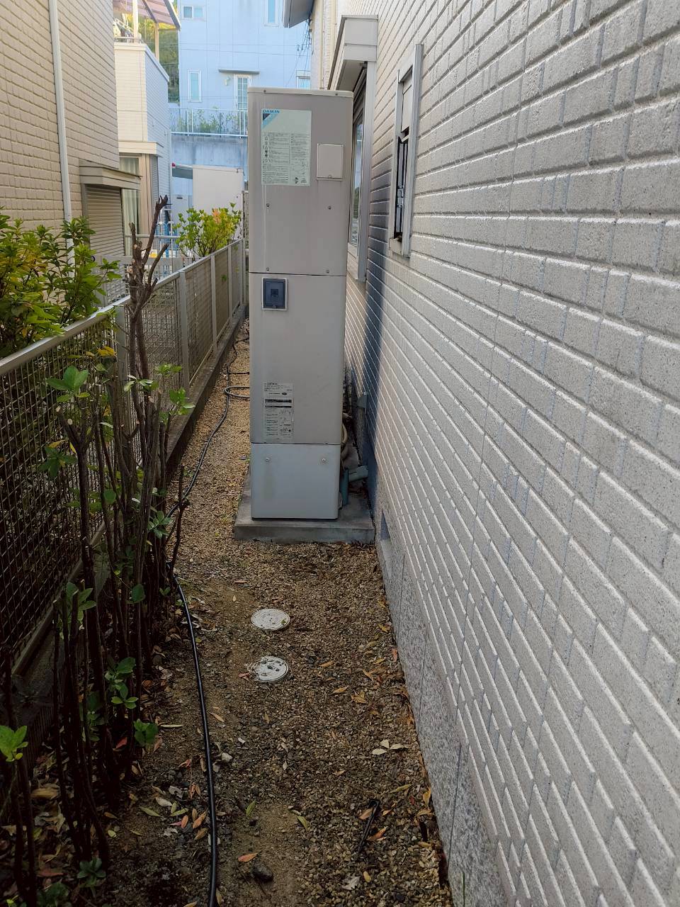 神戸市北区Tエコキュートの施工事例工事前写真