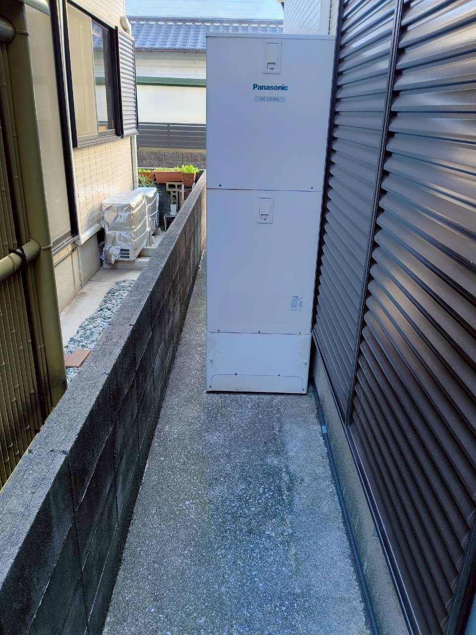 兵庫県明石市Kエコキュートの施工事例工事前写真