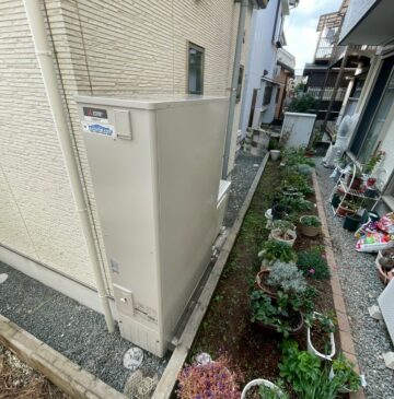 兵庫県明石市Hエコキュートの施工事例工事後写真