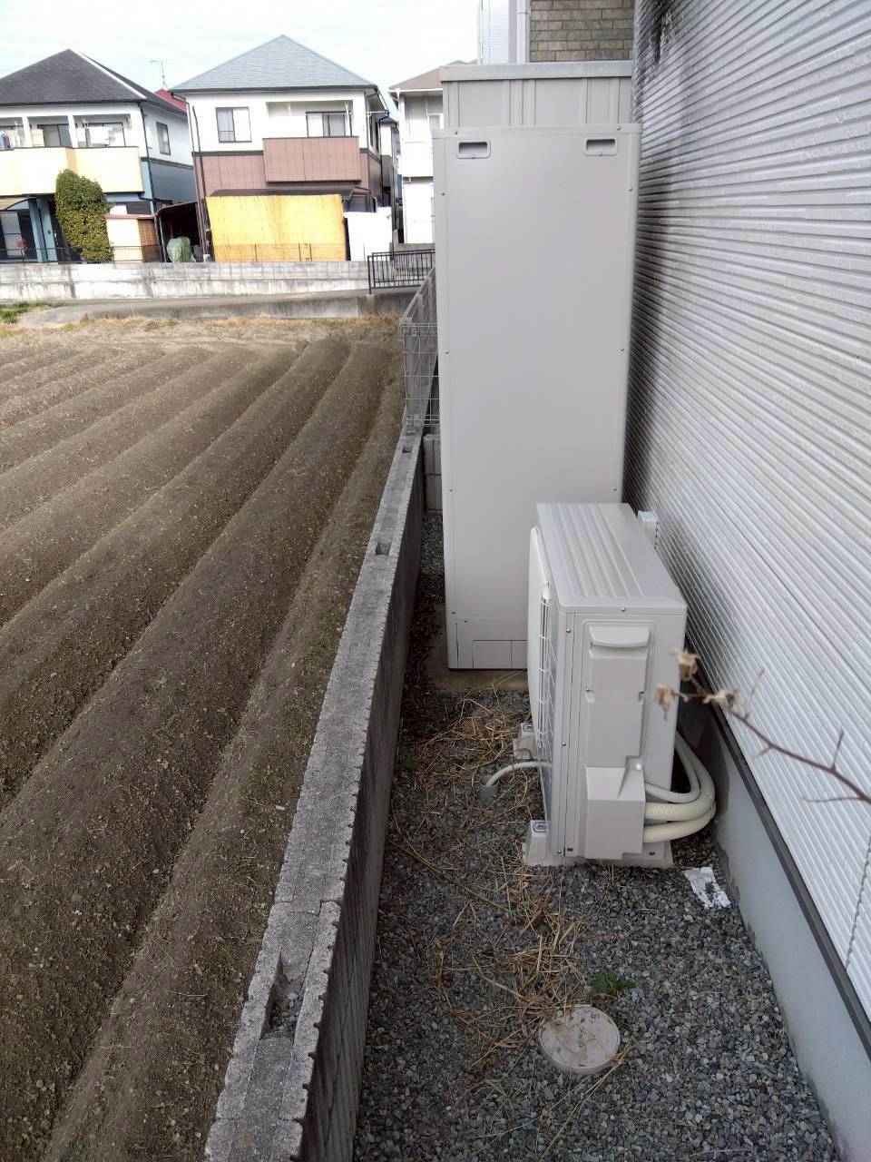 兵庫県姫路市Kエコキュートの施工事例工事後写真