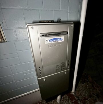 兵庫県明石市Tガス給湯器の施工事例工事後写真