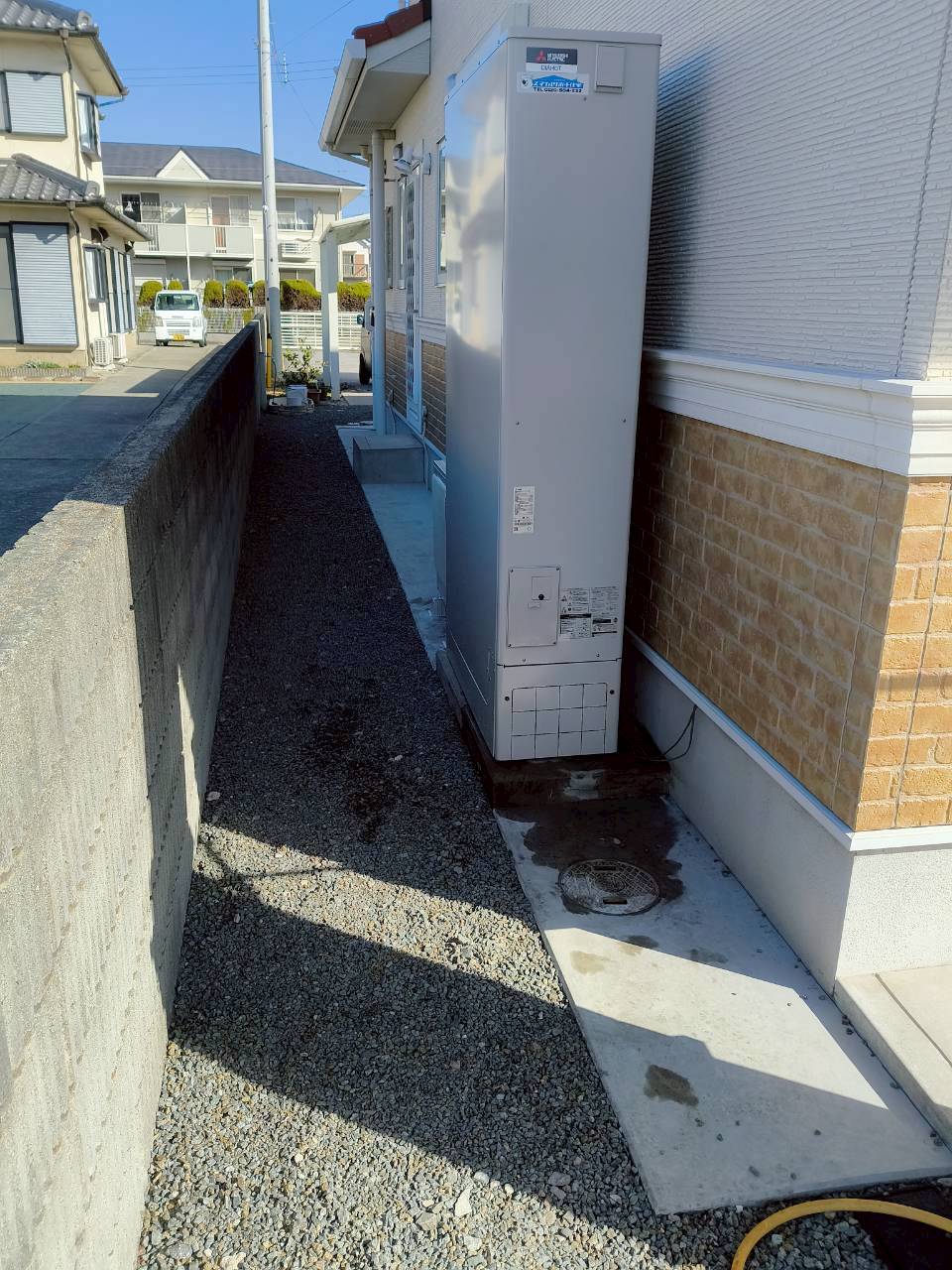 兵庫県加古川市Kエコキュートの施工事例工事後写真