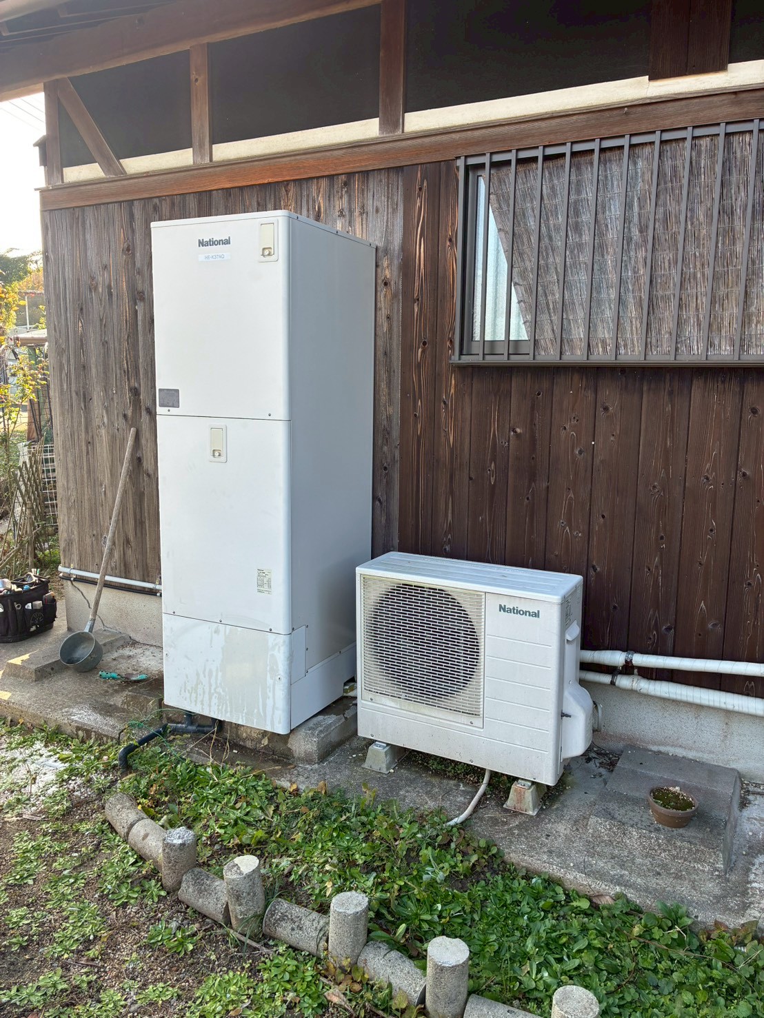 兵庫県三木市Fエコキュートの施工事例工事前写真