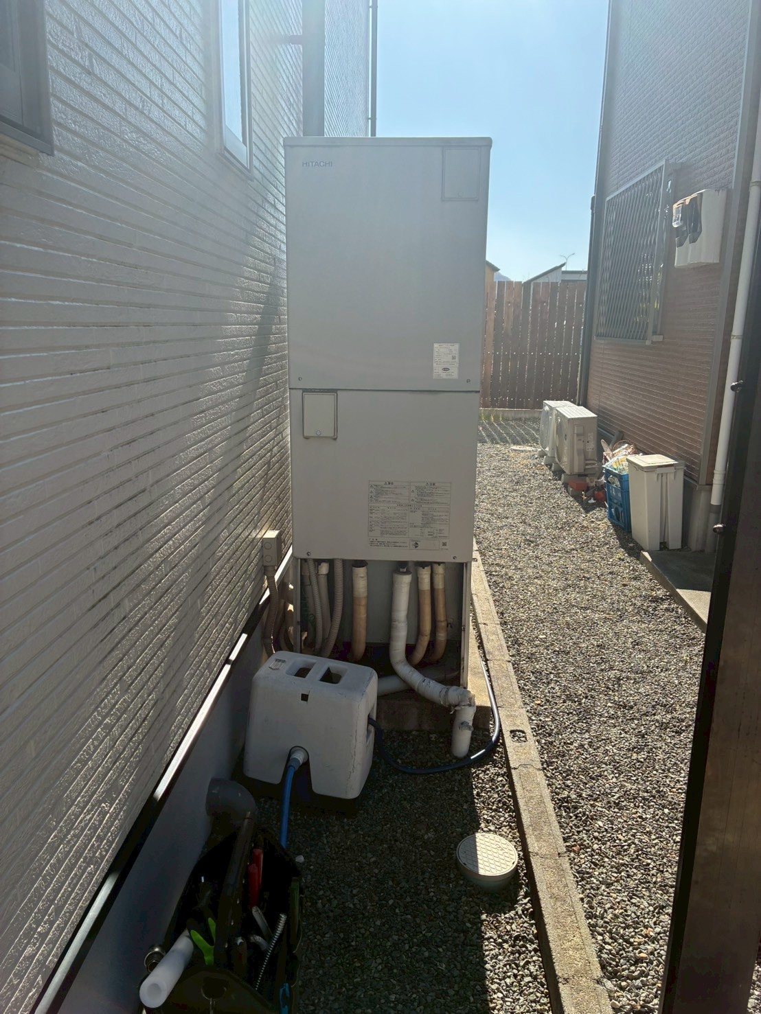 兵庫県姫路市Iエコキュートの施工事例工事前写真