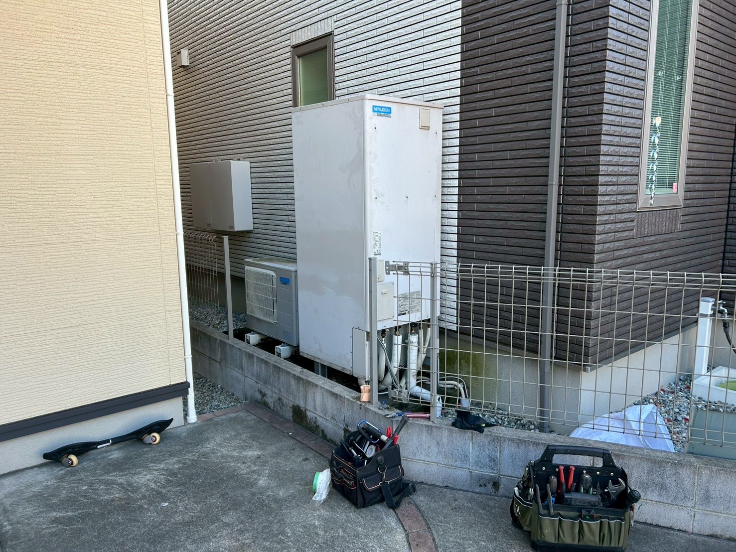 兵庫県明石市Mエコキュートの施工事例工事前写真