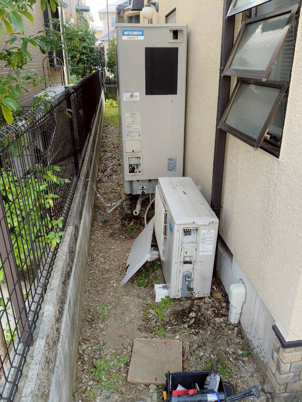 神戸市西区Nエコキュートの施工事例工事前写真