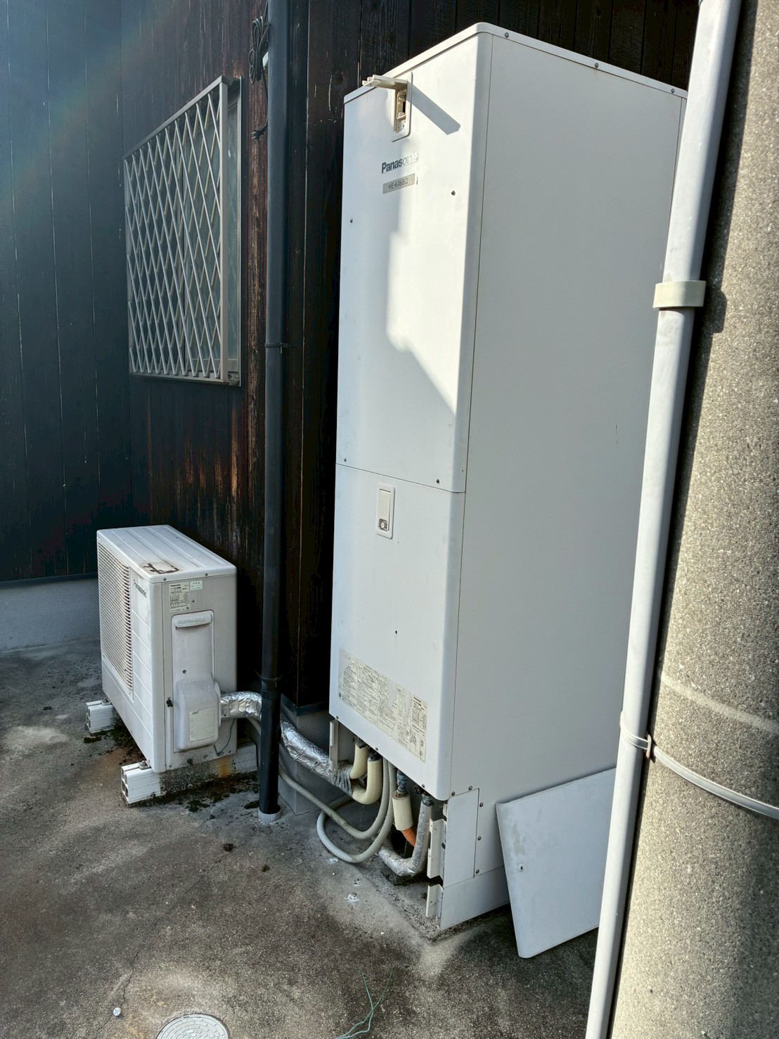 兵庫県たつの市Mエコキュートの施工事例工事前写真