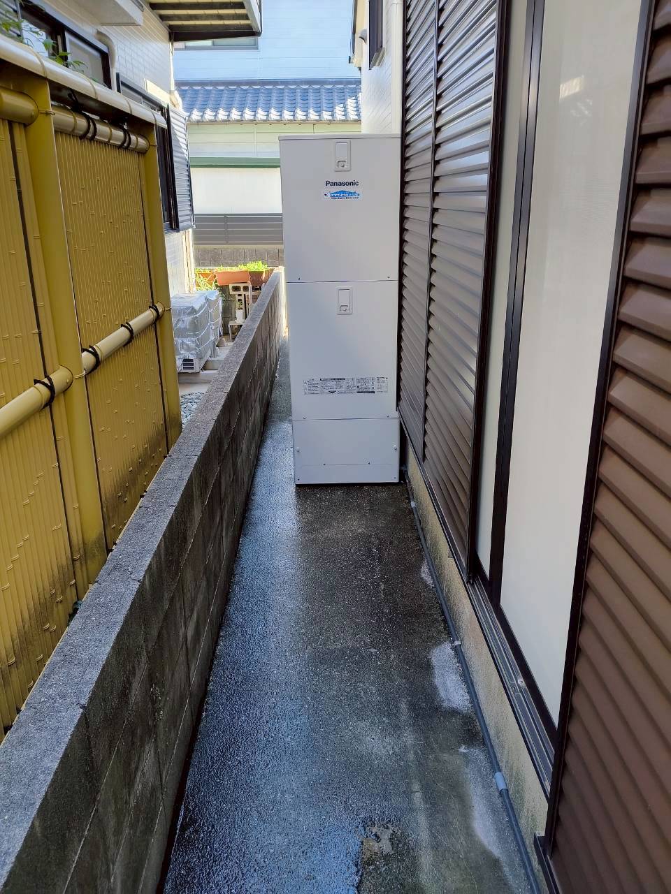 兵庫県明石市Kエコキュートの施工事例工事後写真