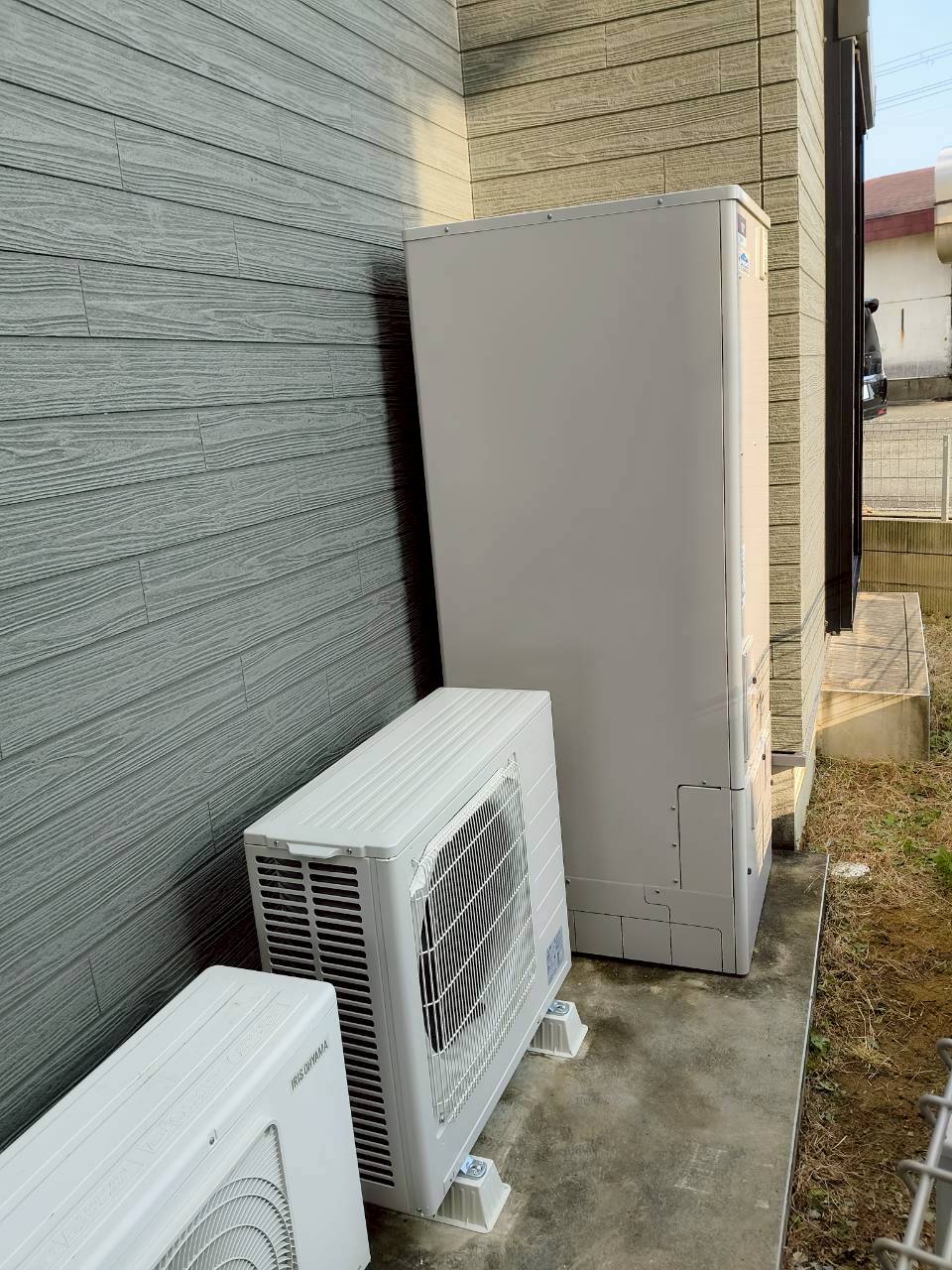 兵庫県明石市Kエコキュートの施工事例工事後写真