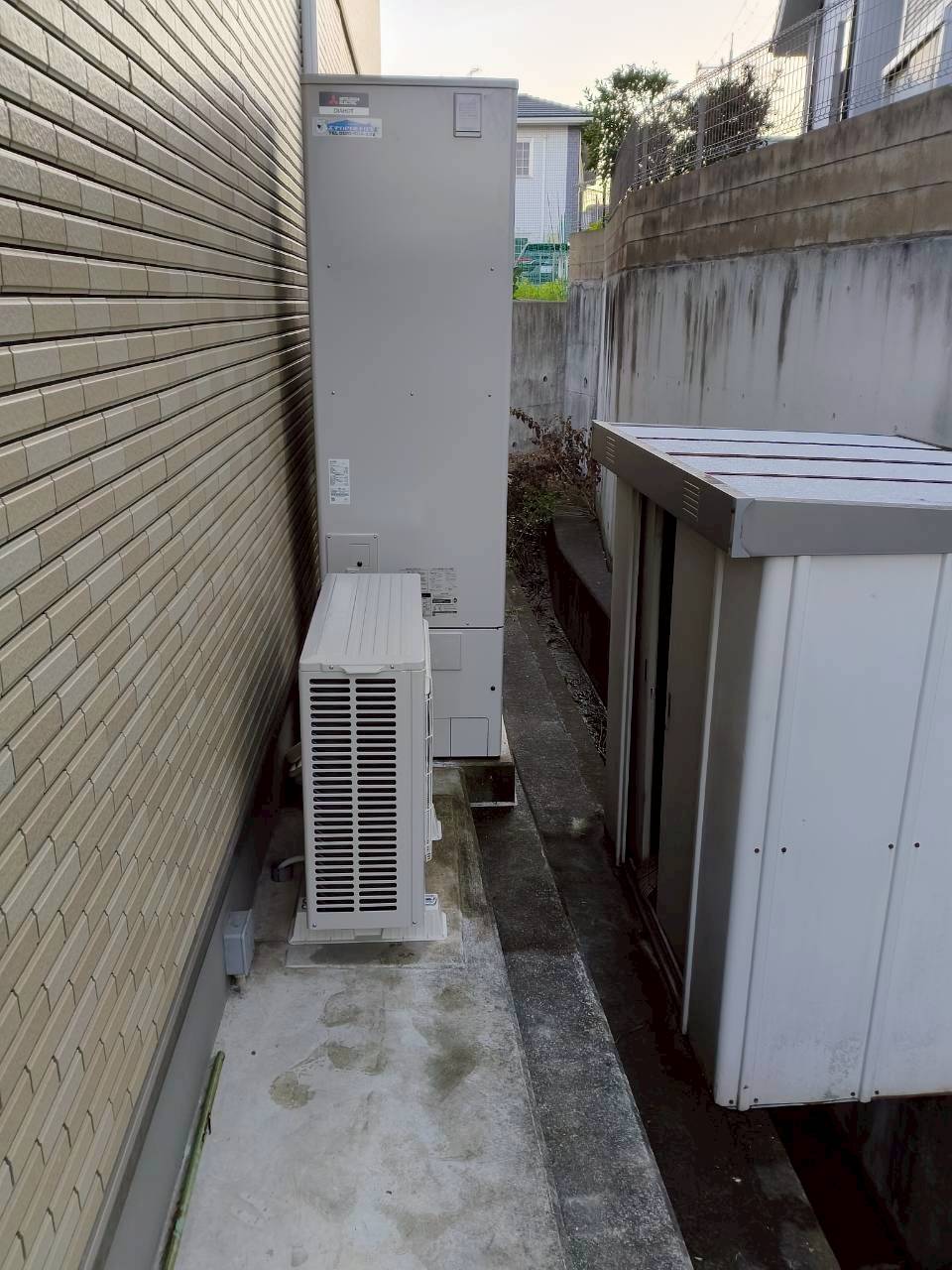 兵庫県明石市Nエコキュートの施工事例工事後写真